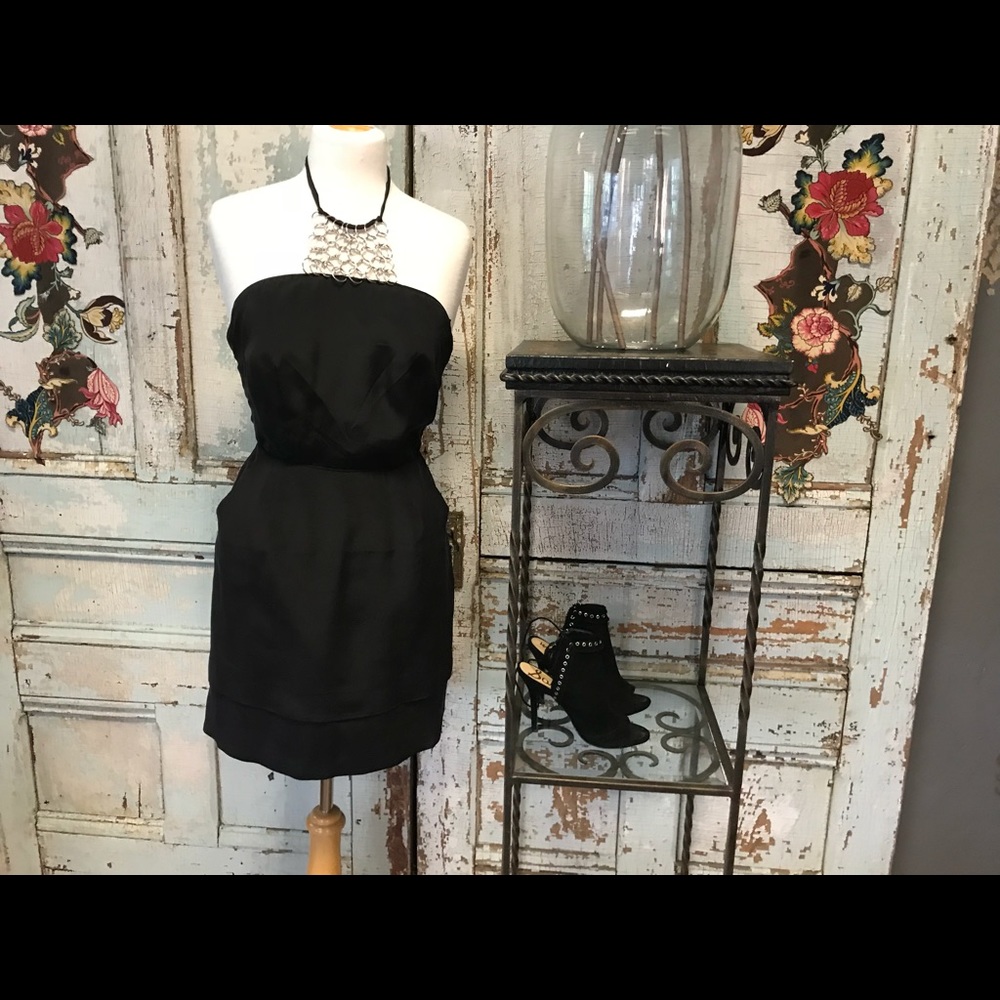Matty M Black Halter Dress
